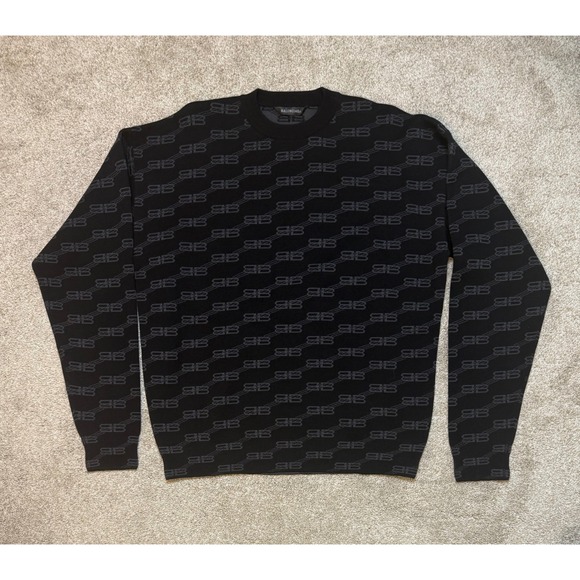 Balenciaga Other - Balenciaga BB Monogram Wool Knit Sweater Fits Size M Brand New w/tags